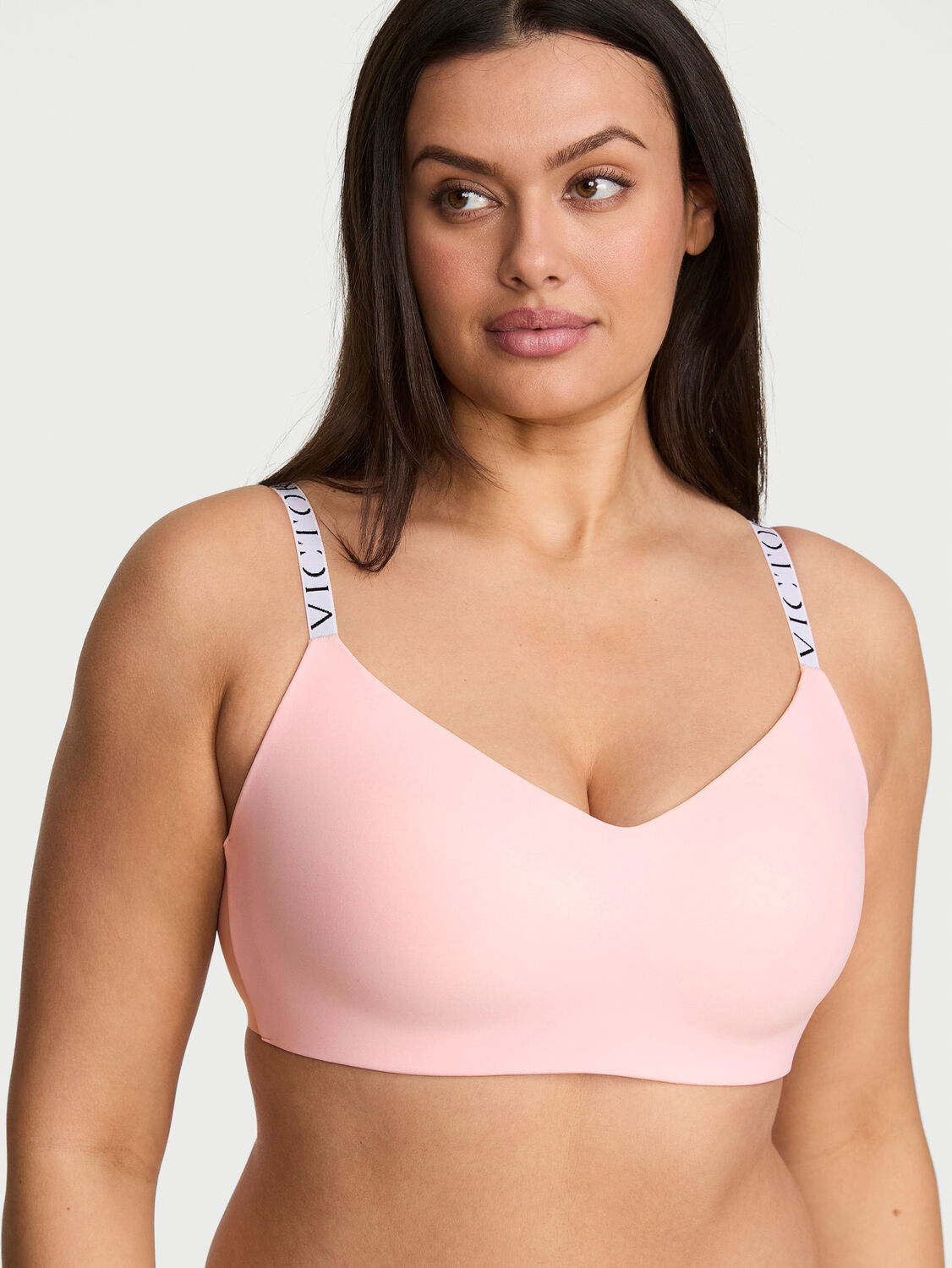 vs The T-Shirt The CoolBra&trade; Lightly Lined Wireless Plunge Bralette 1 of 2 